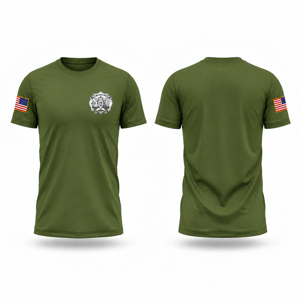 Old School Cotton Feel Shirt, McLean fire/ems, Fire Department, Teamtime, Team time, sublimation, custom sports apparel, team uniforms, spirit wear, spiritwear, sports uniforms, custom shirts, team store, custom team store, fundraiser sports, apparel fundraiser
