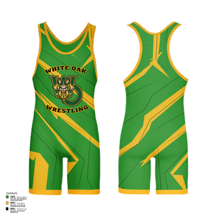 Wrestling Singlet, White Oak Wrestling, Wrestling, Teamtime, Team time, sublimation, custom sports apparel, team uniforms, spirit wear, spiritwear, sports uniforms, custom shirts, team store, custom team store, fundraiser sports, apparel fundraiser