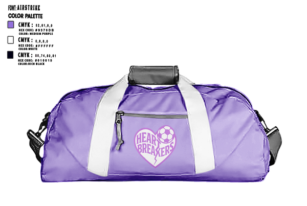 Duffle Bag, Heartbreakers, Men's Soccer, Teamtime, Team time, sublimation, custom sports apparel, team uniforms, spirit wear, spiritwear, sports uniforms, custom shirts, team store, custom team store, fundraiser sports, apparel fundraiser