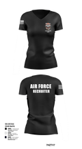 336 RCS F Flight 15570054 Women's Short Sleeve V-neck Shirt - 103