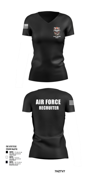 Womens Short Sleeve Vneck Shirt, 336 RCS F Flight, , Teamtime, Team time, sublimation, custom sports apparel, team uniforms, spirit wear, spiritwear, sports uniforms, custom shirts, team store, custom team store, fundraiser sports, apparel fundraiser