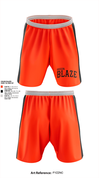 Athletic Shorts With Pockets, Oregon Blaze, Softball, Teamtime, Team time, sublimation, custom sports apparel, team uniforms, spirit wear, spiritwear, sports uniforms, custom shirts, team store, custom team store, fundraiser sports, apparel fundraiser
