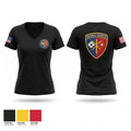 149th Signal Company Women's Short Sleeve V-neck Shirt - 1