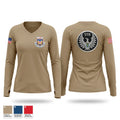 528TH S-1 Women's Long Sleeve V-neck Shirt - 1