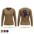 Delta Company 100BN 442IN REGT Women's Long Sleeve V-neck Shirt - 1