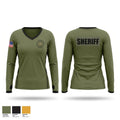 Laurel county sheriffs office 62791852 Women's Long Sleeve V-neck Shirt - 1