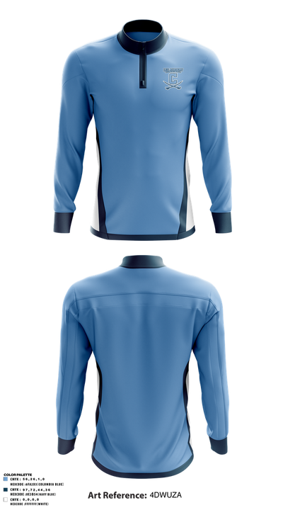 Lee Academy Basketball 65329863 Quarter Zip Jacket - 1