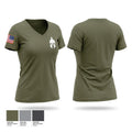 2/411 SPARTANS Women's Short Sleeve V-neck Shirt - 1