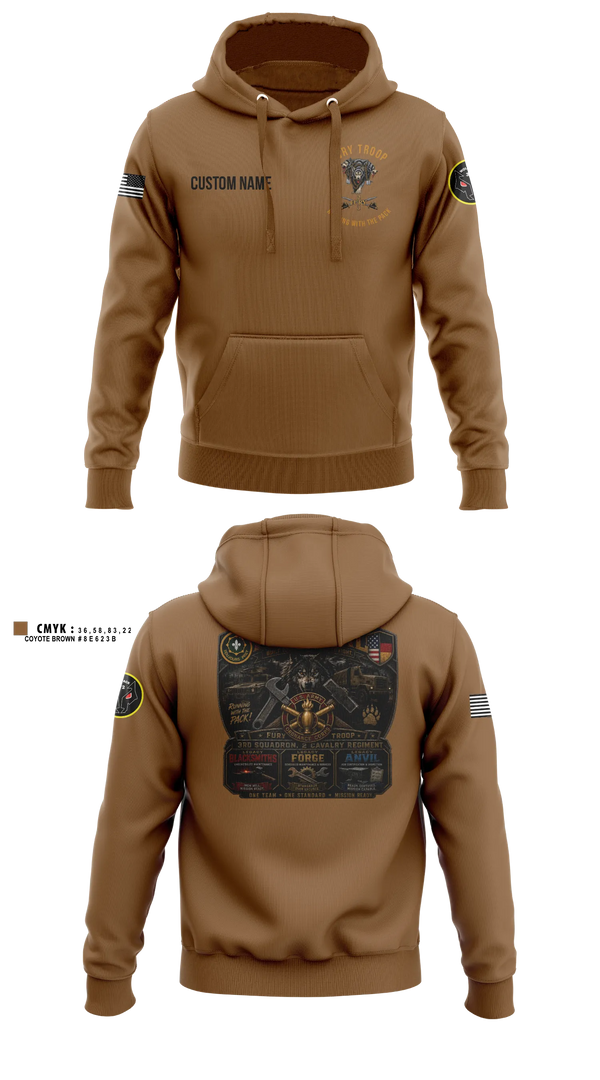 Hoodie, Legacy 3/2 Fury Troop, Army, Teamtime, Team time, sublimation, custom sports apparel, team uniforms, spirit wear, spiritwear, sports uniforms, custom shirts, team store, custom team store, fundraiser sports, apparel fundraiser