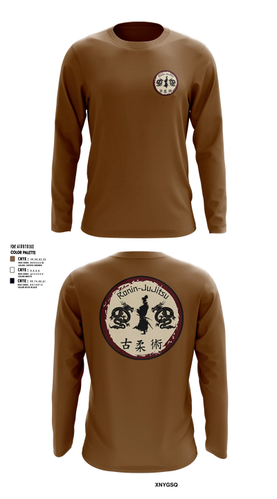 Ronin Jujitsu Long Sleeve Rash Guard Shirt - 7