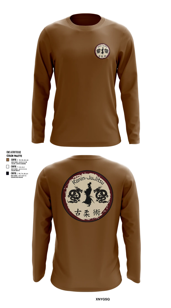 Long Sleeve Rash Guard Shirt, Ronin Jujitsu, , Teamtime, Team time, sublimation, custom sports apparel, team uniforms, spirit wear, spiritwear, sports uniforms, custom shirts, team store, custom team store, fundraiser sports, apparel fundraiser