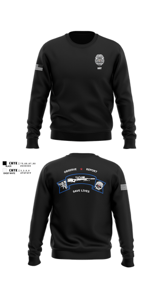 Crew Neck Sweatshirt, ECF Sniper team, Police, Teamtime, Team time, sublimation, custom sports apparel, team uniforms, spirit wear, spiritwear, sports uniforms, custom shirts, team store, custom team store, fundraiser sports, apparel fundraiser