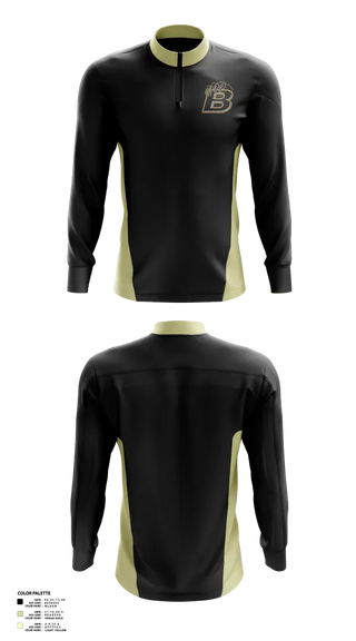 Quarter Zip Jacket, Bonnabel High School Bruins, Baseball, Teamtime, Team time, sublimation, custom sports apparel, team uniforms, spirit wear, spiritwear, sports uniforms, custom shirts, team store, custom team store, fundraiser sports, apparel fundraiser