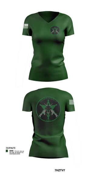 Womens Short Sleeve Vneck Shirt, CEDAR COUNTY SRT, Police, Teamtime, Team time, sublimation, custom sports apparel, team uniforms, spirit wear, spiritwear, sports uniforms, custom shirts, team store, custom team store, fundraiser sports, apparel fundraiser