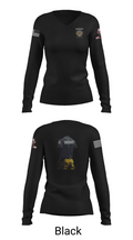 Sheriff Transportation 46102117 Women's Long Sleeve V-neck Shirt - 35
