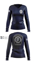 Beaver Valley Regional Police Department  Women's Long Sleeve V-neck Shirt - 2