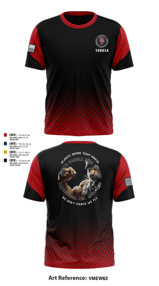 Short Sleeve Performance Shirt, AFJROTC MS-081 DRONE TEAM, , Teamtime, Team time, sublimation, custom sports apparel, team uniforms, spirit wear, spiritwear, sports uniforms, custom shirts, team store, custom team store, fundraiser sports, apparel fundraiser