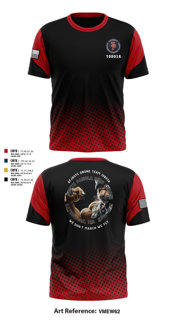 Short Sleeve Performance Shirt, AFJROTC MS-081 DRONE TEAM, , Teamtime, Team time, sublimation, custom sports apparel, team uniforms, spirit wear, spiritwear, sports uniforms, custom shirts, team store, custom team store, fundraiser sports, apparel fundraiser