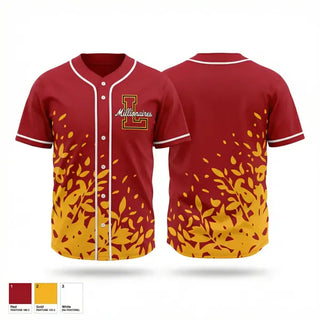 Full Button Baseball Jersey, Lenox millionaires, Baseball, Teamtime, Team time, sublimation, custom sports apparel, team uniforms, spirit wear, spiritwear, sports uniforms, custom shirts, team store, custom team store, fundraiser sports, apparel fundraiser