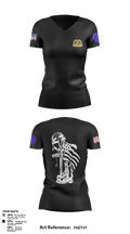 962D QUARTERMASTER COMPANY (MORTUARY AFFAIRS) 48662806 Women's Short Sleeve V-neck Shirt - 3