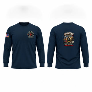 Long Sleeve Performance Shirt, Crowder Fire Department, Fire Department, Teamtime, Team time, sublimation, custom sports apparel, team uniforms, spirit wear, spiritwear, sports uniforms, custom shirts, team store, custom team store, fundraiser sports, apparel fundraiser