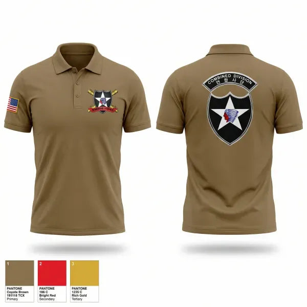 Short Sleeve Performance Polo, 2ID DIVARTY, Army, Teamtime, Team time, sublimation, custom sports apparel, team uniforms, spirit wear, spiritwear, sports uniforms, custom shirts, team store, custom team store, fundraiser sports, apparel fundraiser