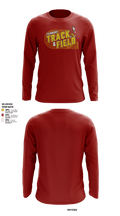 Fairbury Jeffs Track & Field 4428819 Long Sleeve Performance Shirt 5