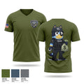 Prince George's County Police Robbery Unit 54388411 Women's Short Sleeve V-neck Shirt - 5