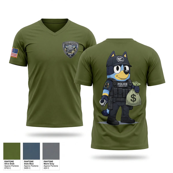 Womens Short Sleeve Vneck Shirt, Prince George's County Police Robbery Unit, Police, Teamtime, Team time, sublimation, custom sports apparel, team uniforms, spirit wear, spiritwear, sports uniforms, custom shirts, team store, custom team store, fundraiser sports, apparel fundraiser