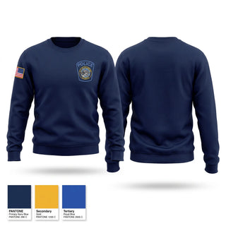 Crew Neck Sweatshirt, Galesburg Police Department, Police, Teamtime, Team time, sublimation, custom sports apparel, team uniforms, spirit wear, spiritwear, sports uniforms, custom shirts, team store, custom team store, fundraiser sports, apparel fundraiser