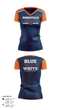 Romeoville Cheer 68931364 Women's Short Sleeve V-neck Shirt - 21