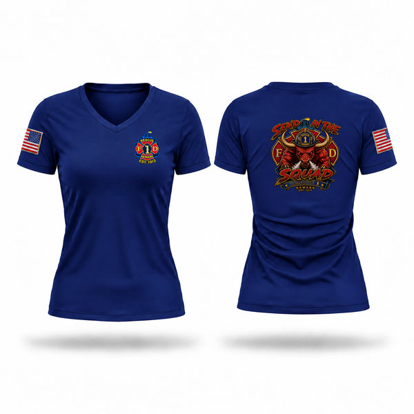Rescue 1 Women's Short Sleeve V-neck Shirt - 1