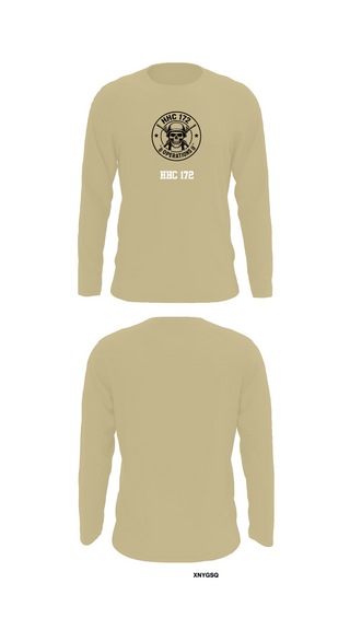 Long Sleeve Performance Shirt, HHC 172, Army, Teamtime, Team time, sublimation, custom sports apparel, team uniforms, spirit wear, spiritwear, sports uniforms, custom shirts, team store, custom team store, fundraiser sports, apparel fundraiser
