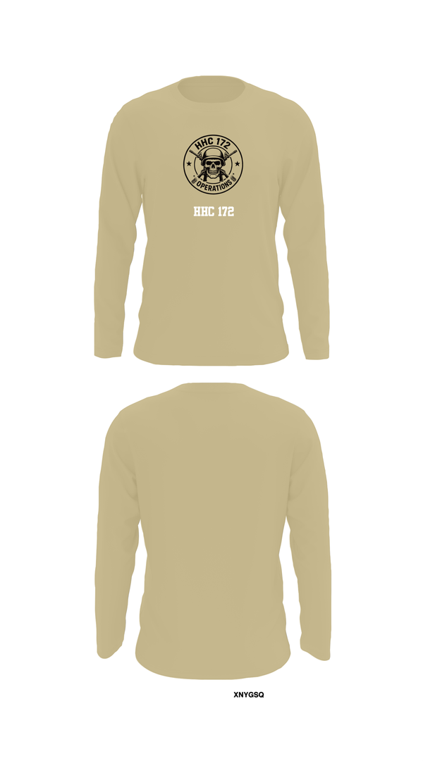 Long Sleeve Performance Shirt, HHC 172, Army, Teamtime, Team time, sublimation, custom sports apparel, team uniforms, spirit wear, spiritwear, sports uniforms, custom shirts, team store, custom team store, fundraiser sports, apparel fundraiser