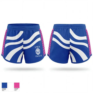 Womens Shorts, LWA Track, Track & Field, Teamtime, Team time, sublimation, custom sports apparel, team uniforms, spirit wear, spiritwear, sports uniforms, custom shirts, team store, custom team store, fundraiser sports, apparel fundraiser