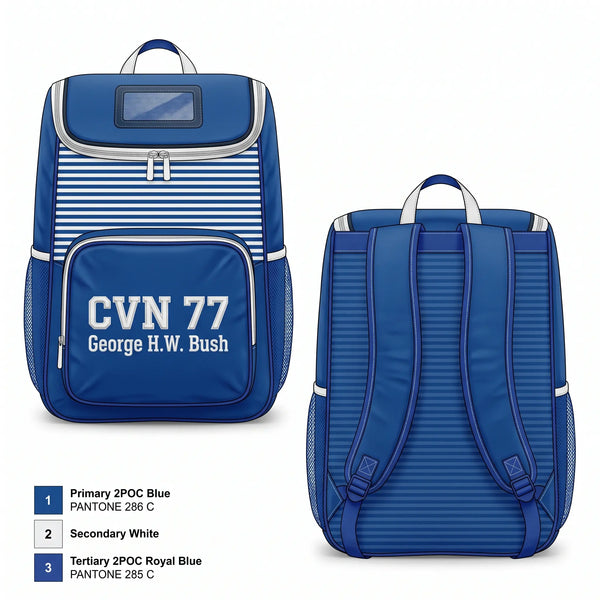 Gear Bag, CVN 77 George HW. Bush, Navy, Teamtime, Team time, sublimation, custom sports apparel, team uniforms, spirit wear, spiritwear, sports uniforms, custom shirts, team store, custom team store, fundraiser sports, apparel fundraiser