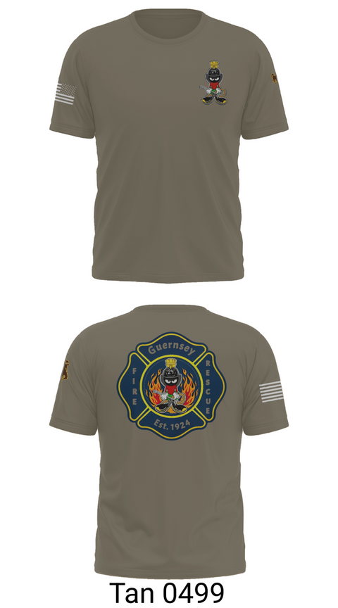 Short Sleeve Performance Shirt, Guernsey Fire & Rescue, , Teamtime, Team time, sublimation, custom sports apparel, team uniforms, spirit wear, spiritwear, sports uniforms, custom shirts, team store, custom team store, fundraiser sports, apparel fundraiser