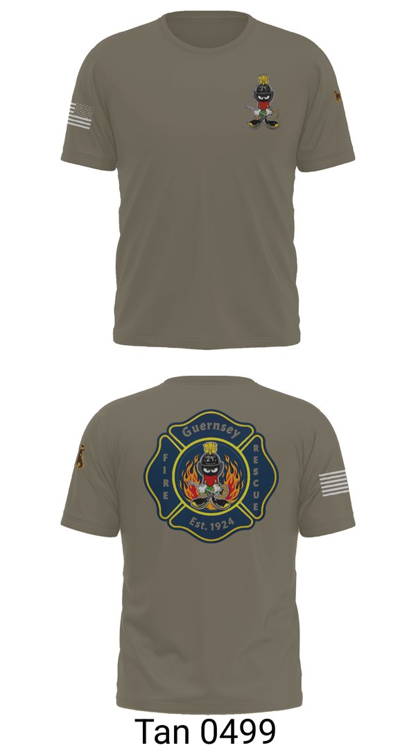 Short Sleeve Performance Shirt, Guernsey Fire & Rescue, , Teamtime, Team time, sublimation, custom sports apparel, team uniforms, spirit wear, spiritwear, sports uniforms, custom shirts, team store, custom team store, fundraiser sports, apparel fundraiser