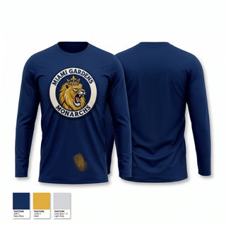 Long Sleeve Performance Shirt, Miami Gardens Monarchs, Baseball, Teamtime, Team time, sublimation, custom sports apparel, team uniforms, spirit wear, spiritwear, sports uniforms, custom shirts, team store, custom team store, fundraiser sports, apparel fundraiser