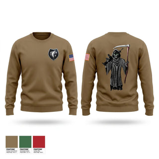 Crew Neck Sweatshirt, 2/2CR Ghost Troop 1st Platoon, Army, Teamtime, Team time, sublimation, custom sports apparel, team uniforms, spirit wear, spiritwear, sports uniforms, custom shirts, team store, custom team store, fundraiser sports, apparel fundraiser