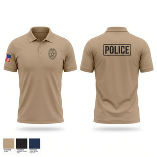 Short Sleeve Performance Polo, Midfield police department, Police, Teamtime, Team time, sublimation, custom sports apparel, team uniforms, spirit wear, spiritwear, sports uniforms, custom shirts, team store, custom team store, fundraiser sports, apparel fundraiser