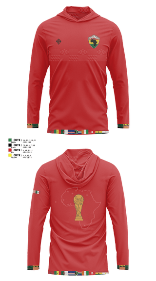 Long Sleeve Performance Shirt with hood, GHANSU W.C. 2026, Men's Soccer, Teamtime, Team time, sublimation, custom sports apparel, team uniforms, spirit wear, spiritwear, sports uniforms, custom shirts, team store, custom team store, fundraiser sports, apparel fundraiser