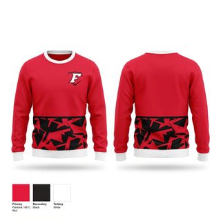 Crew Neck Sweatshirt, Cap City Force - Gray, Softball, Teamtime, Team time, sublimation, custom sports apparel, team uniforms, spirit wear, spiritwear, sports uniforms, custom shirts, team store, custom team store, fundraiser sports, apparel fundraiser