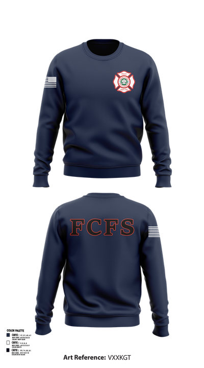 Fairfield County Fire Service 95108928 Crew Neck Sweatshirt - 102