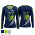 Chilliwack Hawks Women's Long Sleeve V-neck Shirt - 1