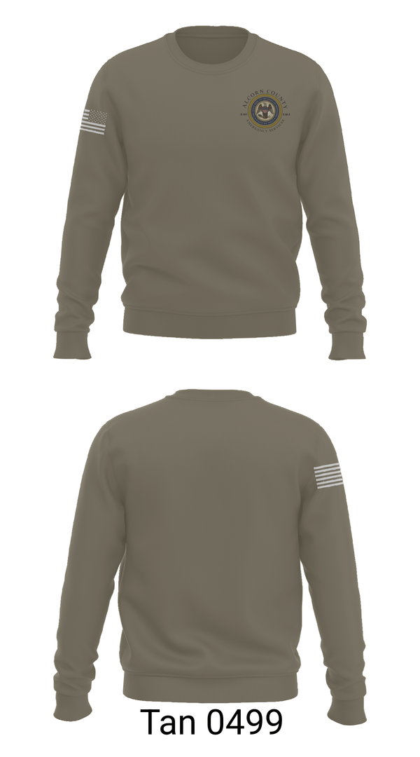 Crew Neck Sweatshirt, Alcorn County Emergency Services, Fire Department, Teamtime, Team time, sublimation, custom sports apparel, team uniforms, spirit wear, spiritwear, sports uniforms, custom shirts, team store, custom team store, fundraiser sports, apparel fundraiser