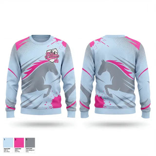 Crew Neck Sweatshirt, Fillies, Softball, Teamtime, Team time, sublimation, custom sports apparel, team uniforms, spirit wear, spiritwear, sports uniforms, custom shirts, team store, custom team store, fundraiser sports, apparel fundraiser