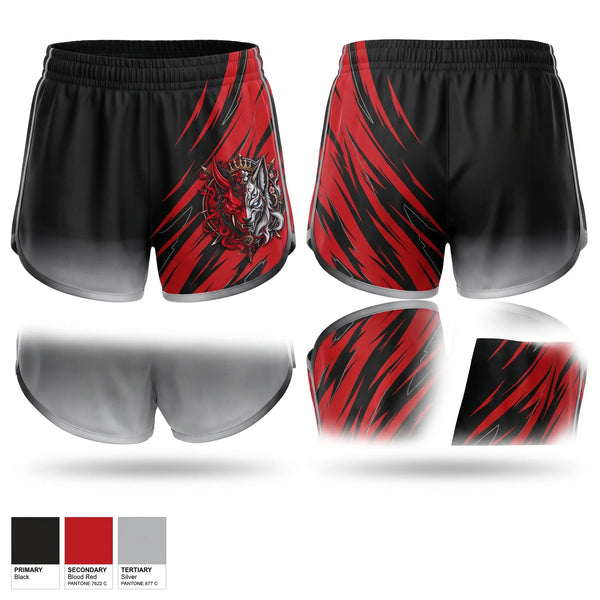 Womens Shorts, Cu blood&moon, E-Sports, Teamtime, Team time, sublimation, custom sports apparel, team uniforms, spirit wear, spiritwear, sports uniforms, custom shirts, team store, custom team store, fundraiser sports, apparel fundraiser