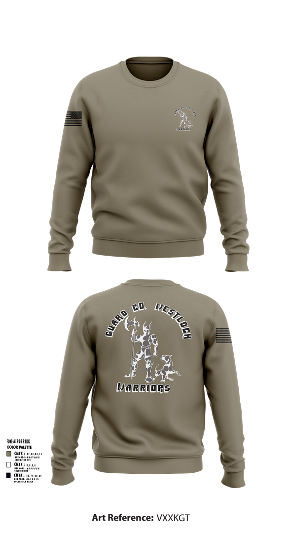 Crew Neck Sweatshirt, Guard company westlock, , Teamtime, Team time, sublimation, custom sports apparel, team uniforms, spirit wear, spiritwear, sports uniforms, custom shirts, team store, custom team store, fundraiser sports, apparel fundraiser