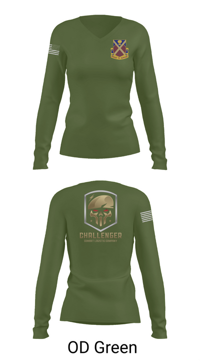 Challenger Company 82486130 Women's Long Sleeve V-neck Shirt - 57